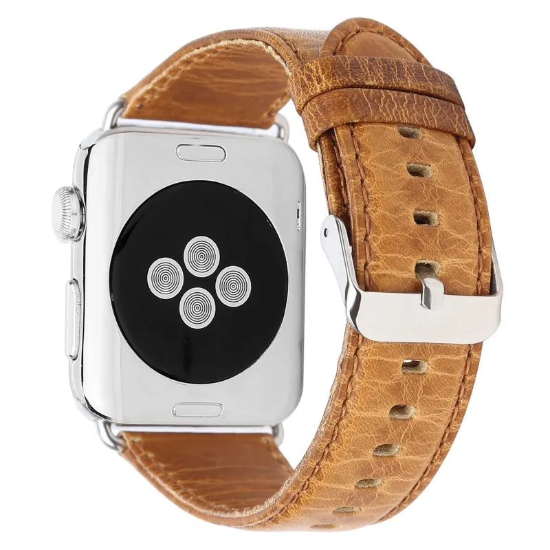 Crazy Horse винтажный ремешок из натуральной кожи для Apple Watch серии 4 3 2 1 ремешок для iWatch 44 мм 42 мм 40 мм 38 мм наручный ремешок для часов