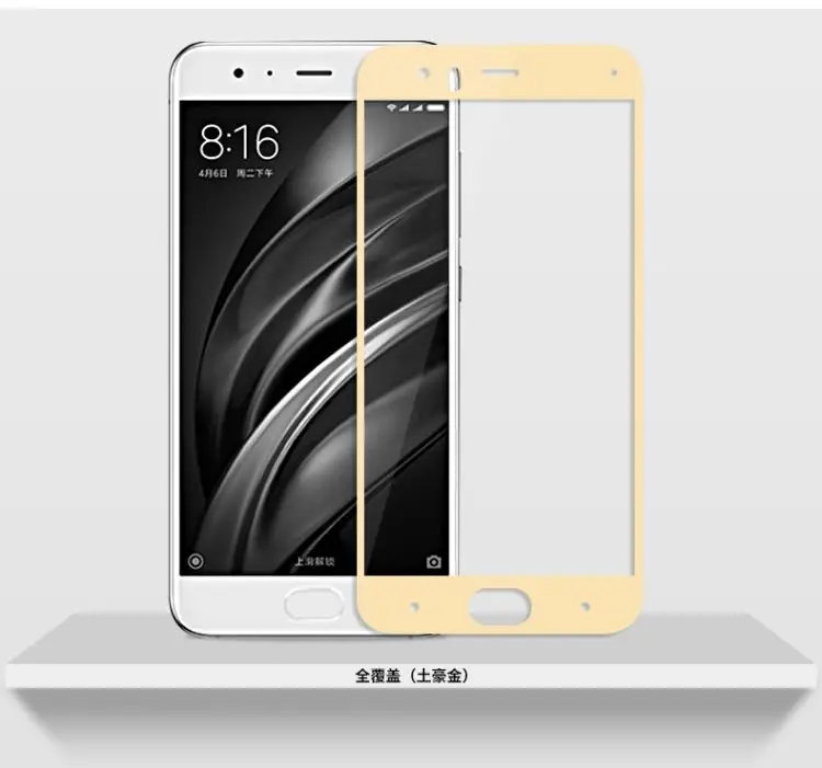 Полное закаленное стекло для Xiaomi Mi6 mi 6 M6 защита экрана на xiomi mi6 m6 GLAS Sklo полное