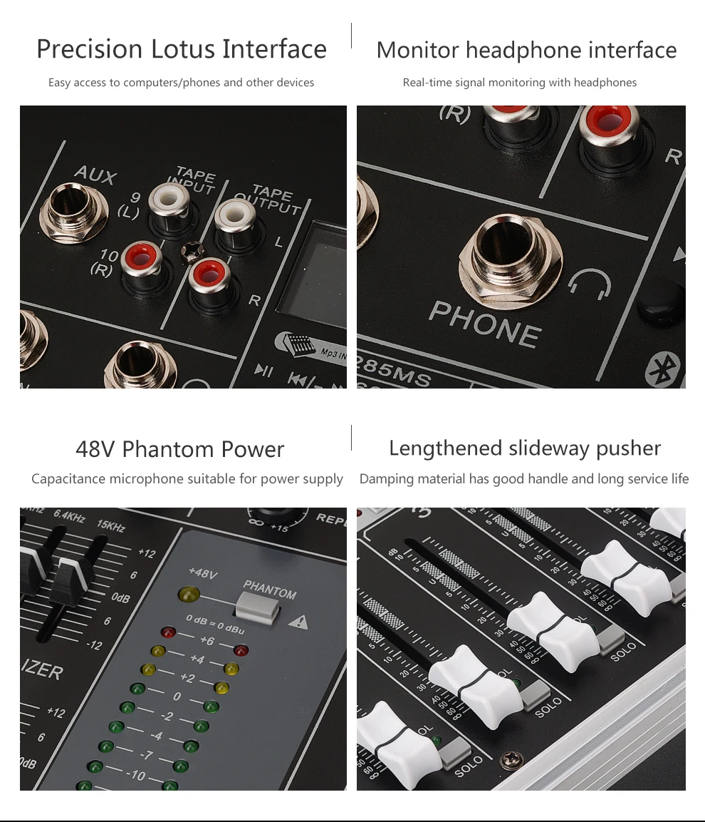 TKL PH2400 8 1200 Вт усилитель мощности DJ микшер Поддержка USB Bluetooth проигрывание песен профессиональный сценический комплект Airbox