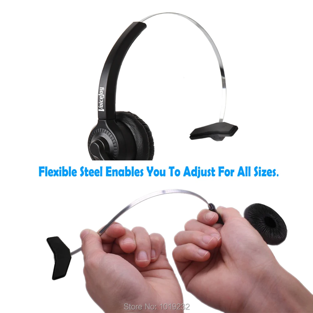 VoiceJoy монофоническая телефонная гарнитура для колл-центра RJ9 4P4C разъем RJ10/RJ12