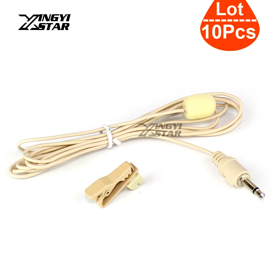 10 шт. мини проводной конденсаторный зажим для галстука нагрудный микрофон