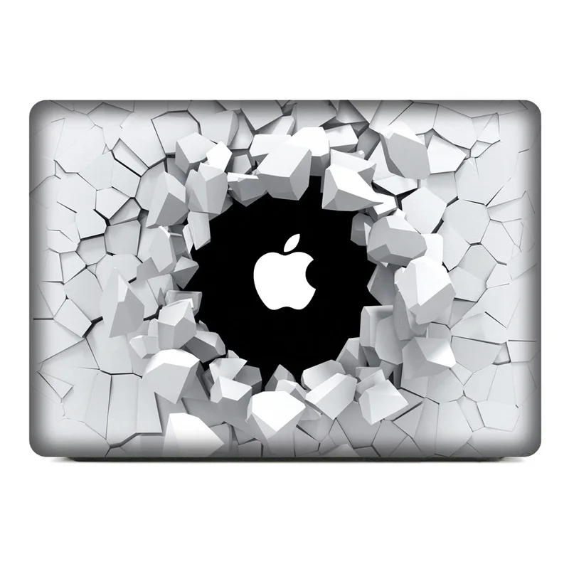 3D отверстие ноутбука Наклейка Стикеры кожи для MacBook Air Pro Retina 1" 13" 1" винил Mac случае средства ухода за кожей полное покрытие кожи