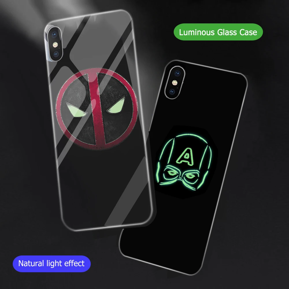 Ciciber чехол для телефона iphone 11 Pro Max XS MAX X XR Luminou glass 7 8 6 6S Plus Marvel Железный человек Funda |