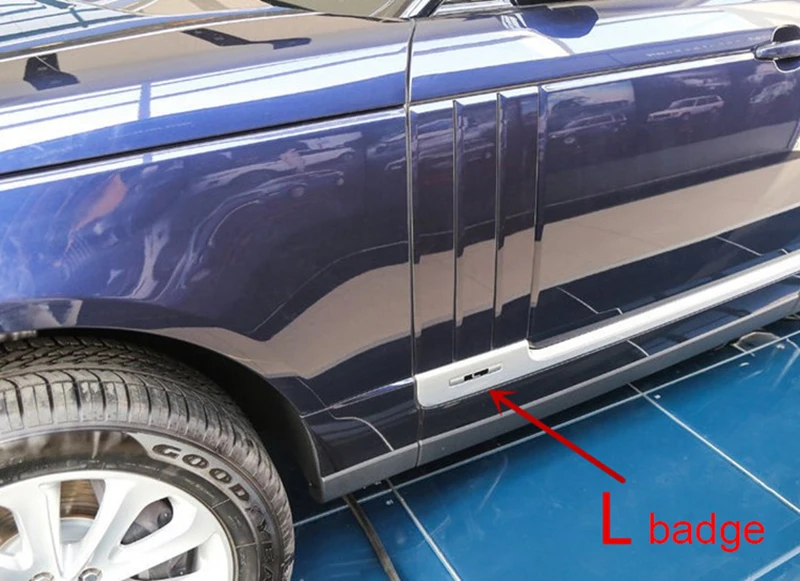 L SCV6 SDV8 эмблема с буквенным логотипом для Range Rover VOGUE VOGUESE Expression расширенная версия автомобиля Стайлинг боковой багажник значок стикер
