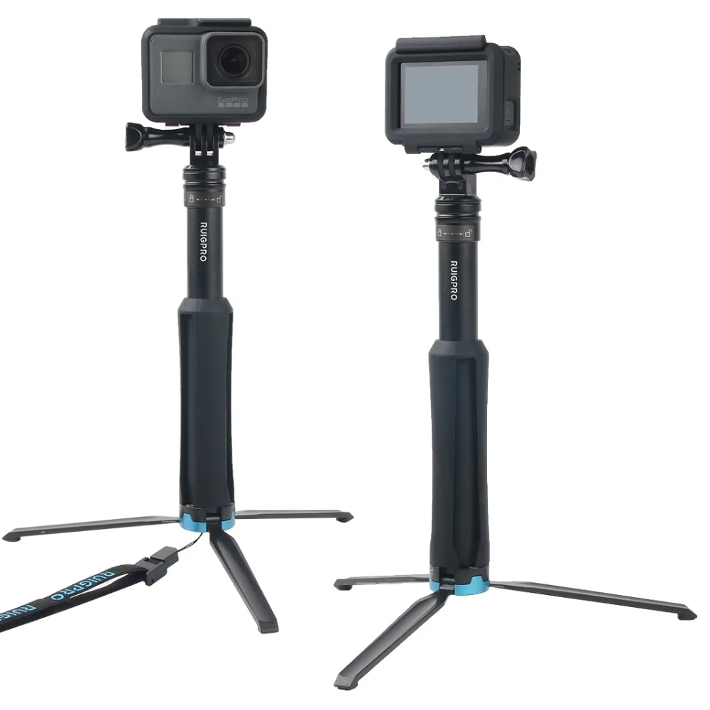 Ручной штатив для селфи выдвижной монопод для Gopro Hero 8 7 6 5 4 3+ SJCAM Xiaomi YI 4k eken H9 sony спортивная камера