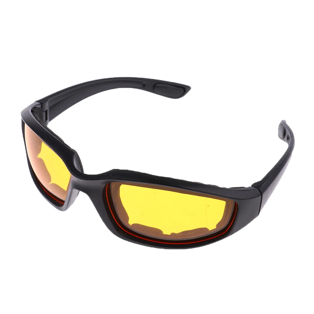 

Motorcycle Glasses Outdoor Sports Driving Bike Riding Glasses Padded Wind Resistant Sunglasses