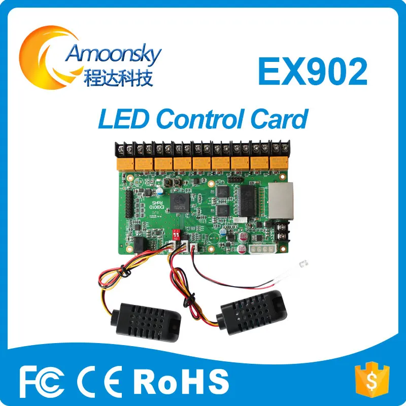 LED Display Multifunction Control Card Linsn EX902 Supports Brightness Temperature Detection And Audio Transiton