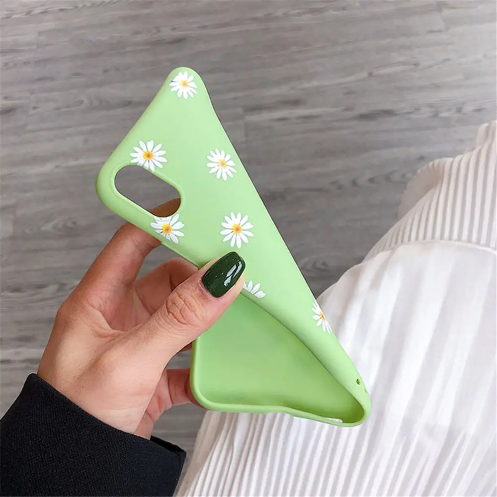 Чехол для телефона Moskado Flowers для iPhone 11 Pro X XR XS Max 7 8 6 6s Plus 5 5S SE Хризантема Цветочный Мягкий ТПУ силиконовый чехол