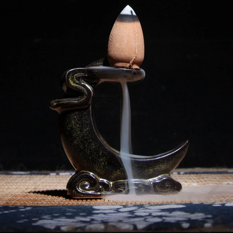 Фарфоровая мини горелка для благовоний Керамическая маленькая домашний декор