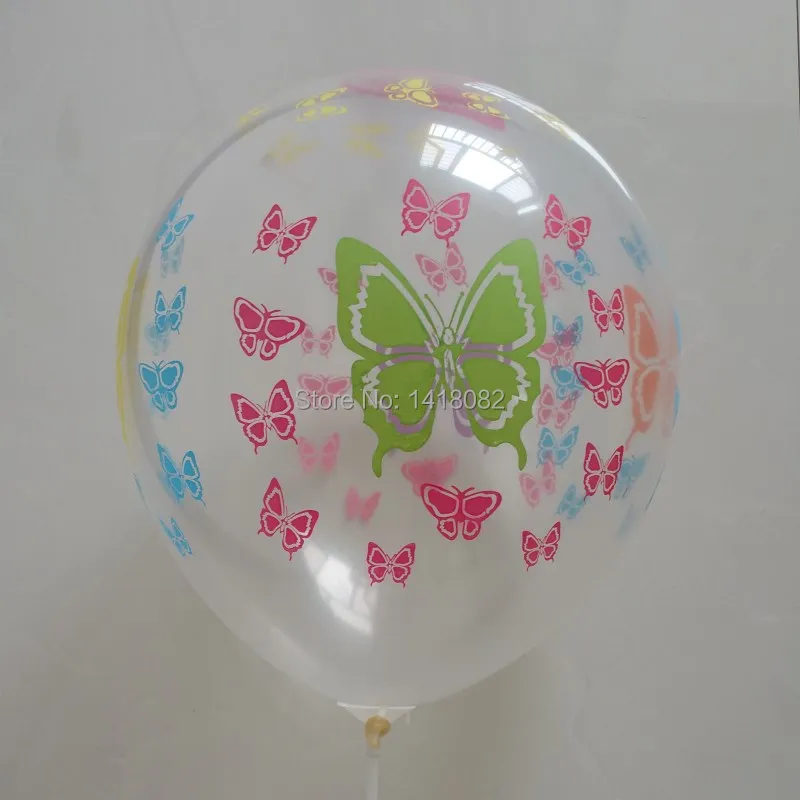 Прозрачный шар с принтом бабочки 12 дюймов г 50 шт.|balloon 50pcs|balloons weddingballoon round |