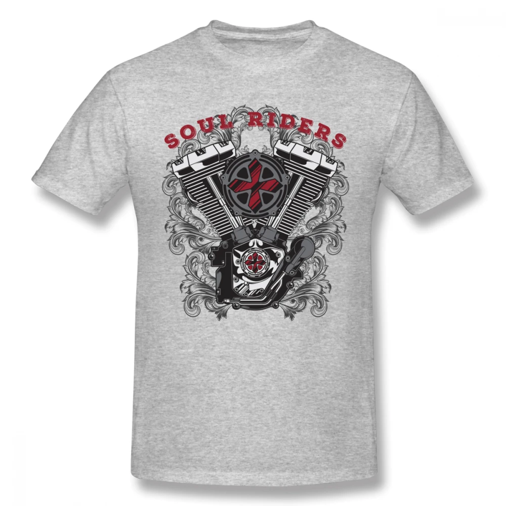 Мужская футболка с принтом Soul Riders большого размера из тяжелого металла цифровой