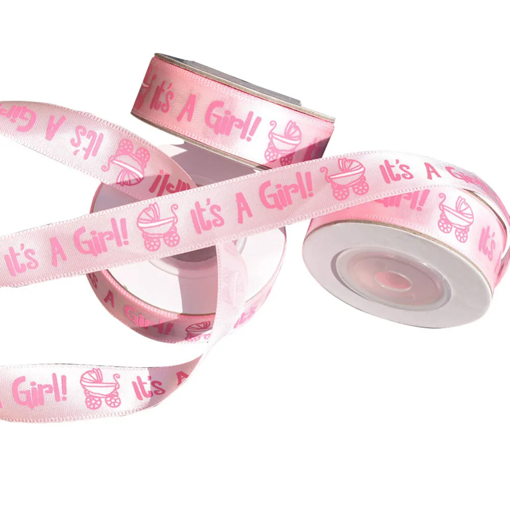 10 ярдов это мальчик девочка с принтом и лентой на крещение для душа из сатина Пол