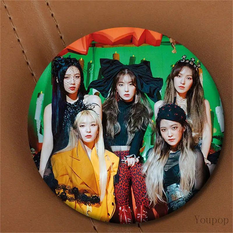 Youpop KPOP красный бархат 5th Мини альбом RBB действительно плохой мальчик радость Хэллоуин значок с фото булавки броши для одежды шляпа рюкзак