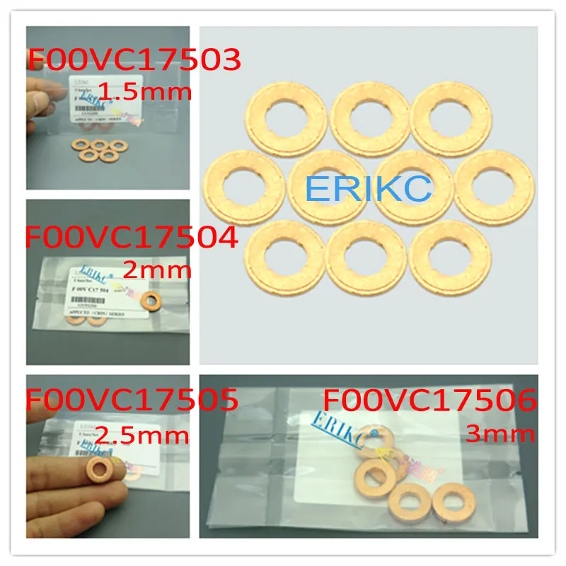 

ERIKC auto fuel engine injection spare parts copper ring( thickness: 2mm),injector nozzle heat shield F 00V C17 504