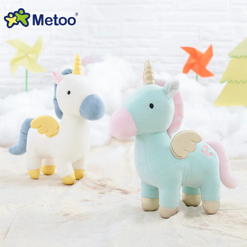 Kawaii милые плюшевые единорог игрушки мягкие животных лошадка с куклой для малышей