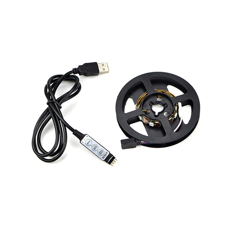 Светодиодная лента мини 3 клавиши управления RGB 1 м 30 светодиодный S с usb-питанием DC