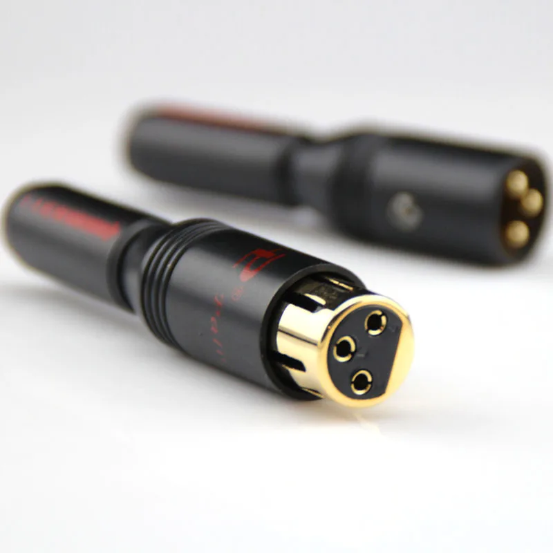 4 шт. ATAUDIO 24 К позолоченный микрофон HIFI XLR штекер Высокое качество Мужской и Женский XLR штекер Адаптер для Diy