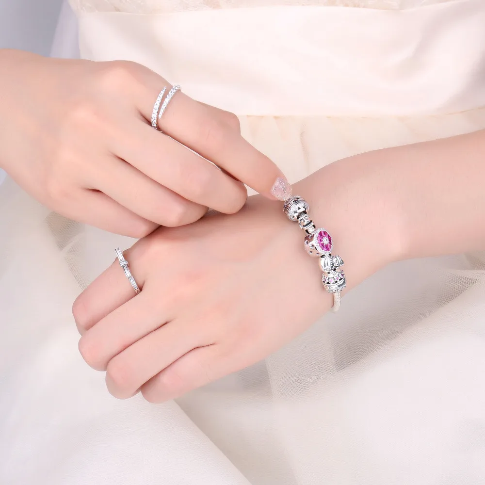 JewelryPalace 925 пробы серебро счастливая зима прекрасный снеговик Шарм бисер Fit Браслеты Новая горячая Распродажа ful подарки для Для женщин