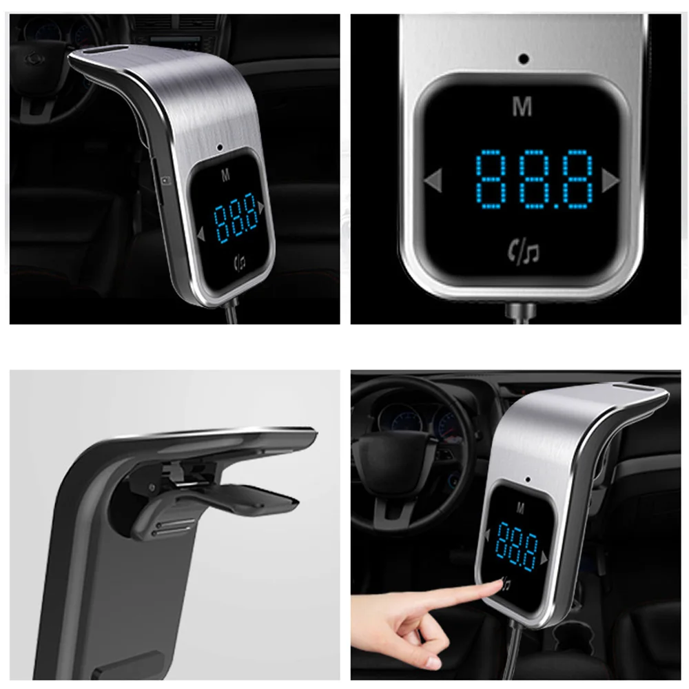 Автомобильный Bluetooth 4 2 FM-передатчик mp3-плеер автомобильный комплект громкой связи