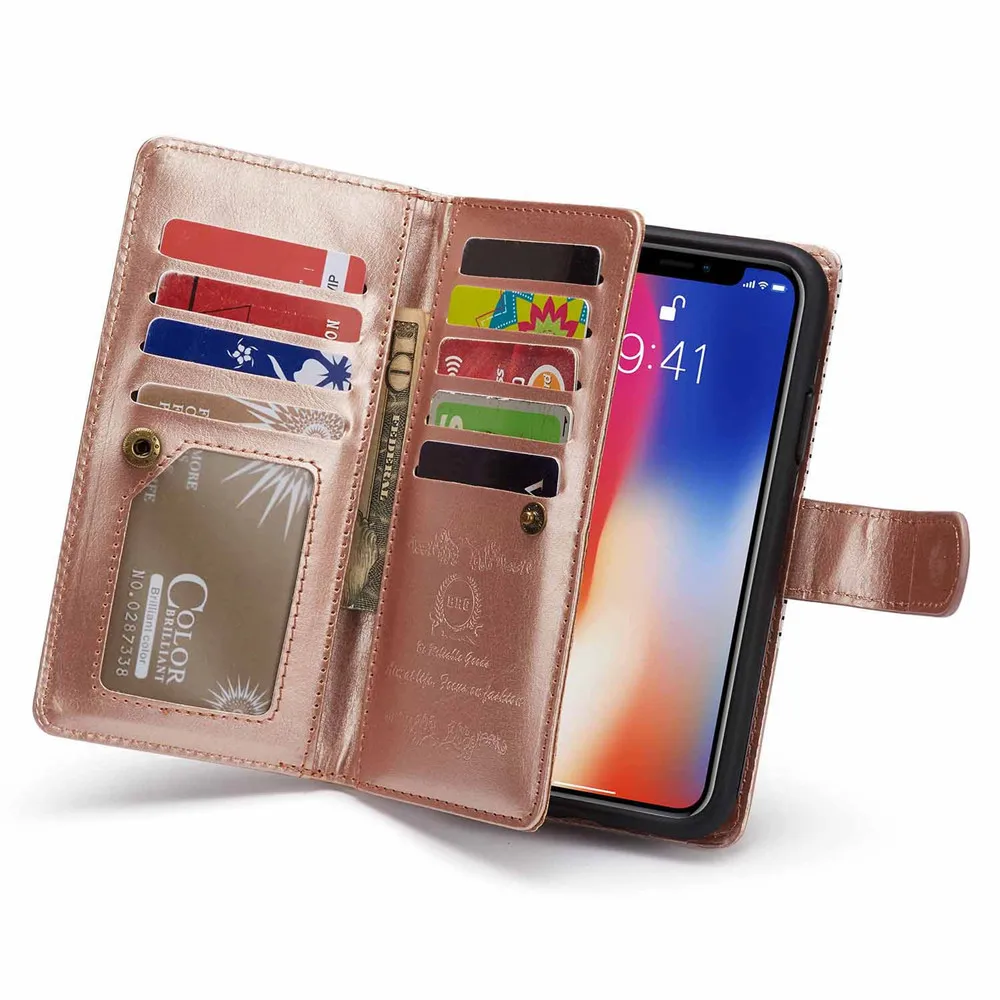 Для iPhone 11 pro X XR XS Max Роскошный кошелек в полоску кожаный чехол для iPhone 5 5S 6 6S Plus 7 8 Plus Магнитный чехол из ТПУ с ремешком на руку