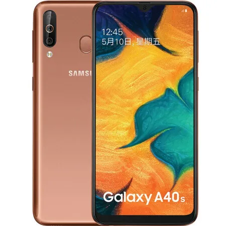 gold Смартфон samsung Galaxy A40s, 4G LTE, Android, 6,4 дюймов, четыре ядра, 6 ГБ, 64 ГБ, 5000 мАч, супер-быстрая зарядка, разблокировка лица, мобильный телефон - Цвет: gold