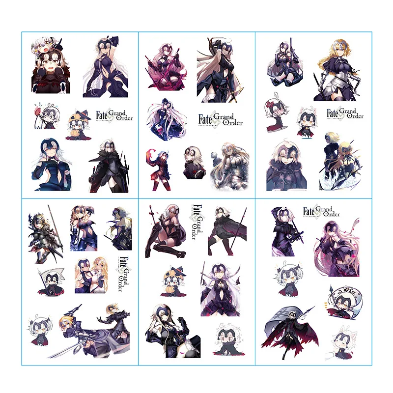 6 листов/набор аниме Fate Grand Order декоративная наклейка Скрапбукинг DIY ремесленные