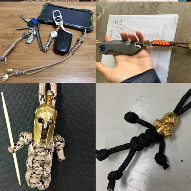 Нож для повседневного использования подвески из латуни Паракорд браслет