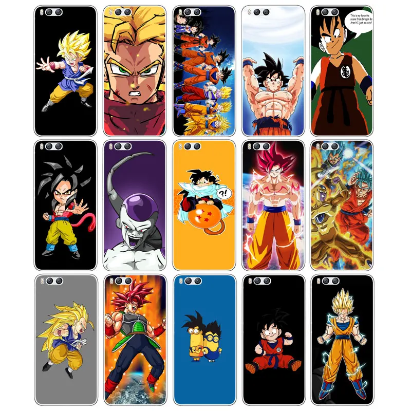 DREAMFOX L338 Dragon Ball Goku Soft TPU Silicone Case Cover For Xiaomi Mi Note 2 3 4 5 6 8 SE M5 4C 4S 5C 5S 5X 6X A1 Plus |