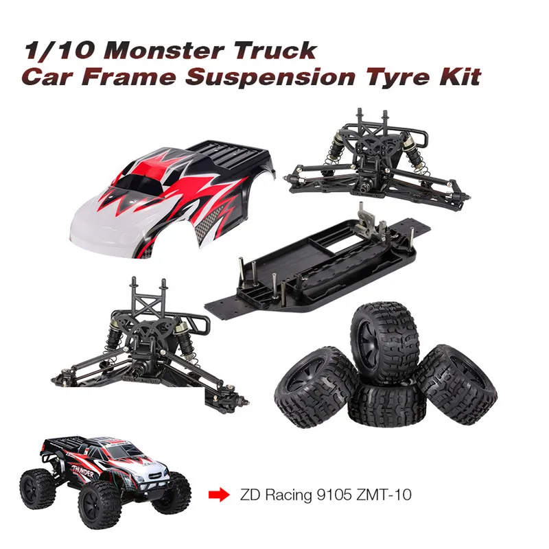 ZD Racing 9105 10427 Thunder ZMT 10 1/10 DIY автомобильный комплект 2 4G 4WD радиоуправляемая рама для