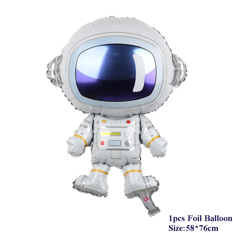 PAPYBAL 1pcs Astronaut Foil Balloon Space HAPPY BIRTHDAY Party Decoration Earth Planet Explore Protect Environment Theme Baloon | Дом и сад