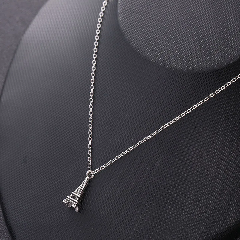 Чокер Poputton для женщин ожерелье с Эйфелевой башней цепочка-чокер ожерелья и