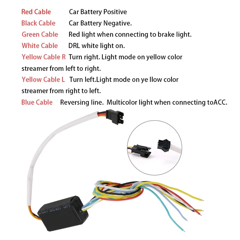 1 компл. 47 6 дюймовая цветная RGB пласветодиодный Светодиодная лента для багажника