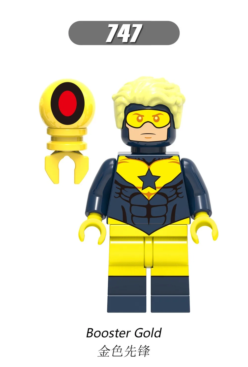 10 шт. XH747 Booster Gold power Girl Parademon Reverse-Flash Aquaman Super Heroes строительные блоки кирпичи игрушки