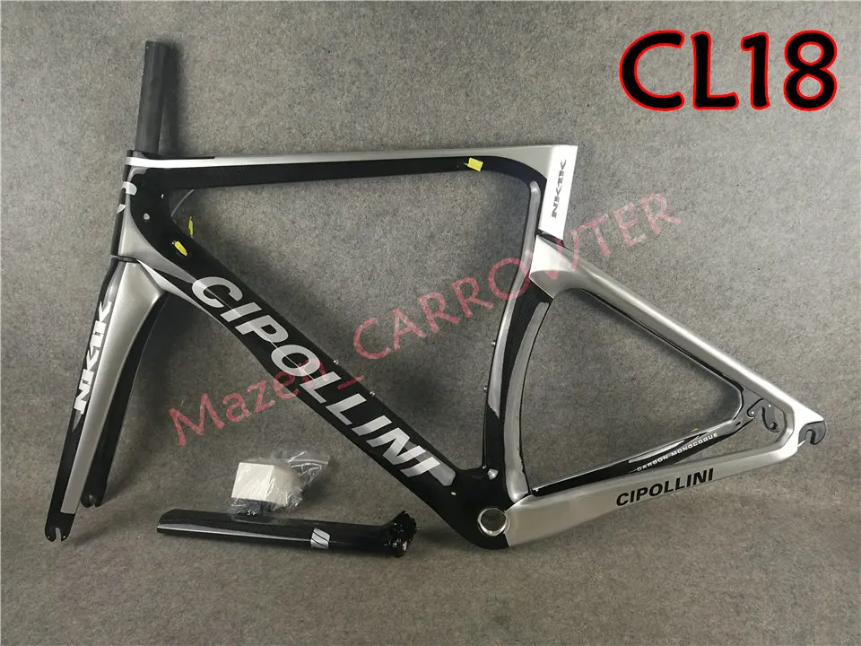 T1000 3 K/1 K Антрацит серебристо-черный Cipollini NK1K карбоновая рама для шоссейного велосипеда с BB68/BB30 матовая/глянцевая для выбора