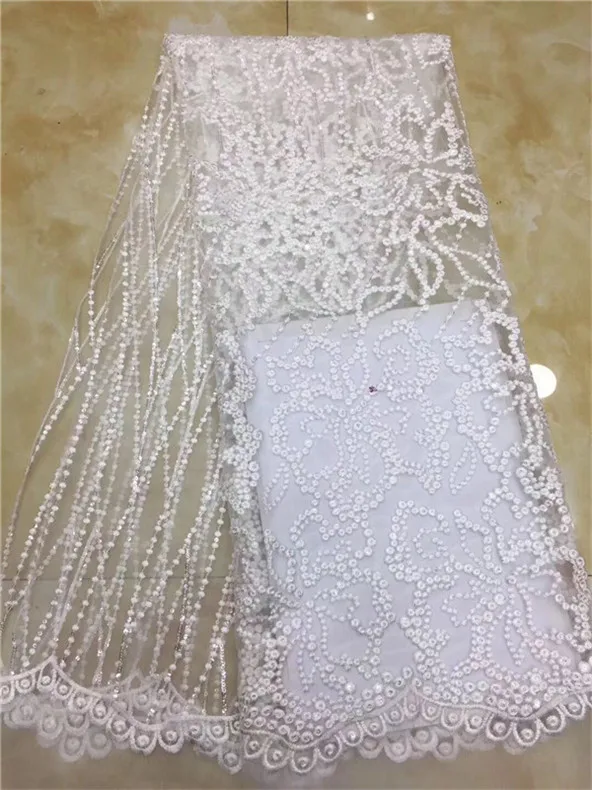 French African Lace Fabric Guipure Sequined Beaded Cotton Cord Tulle Nigerian Tissu Mesh India For Wedding Dress wine red | Дом и сад