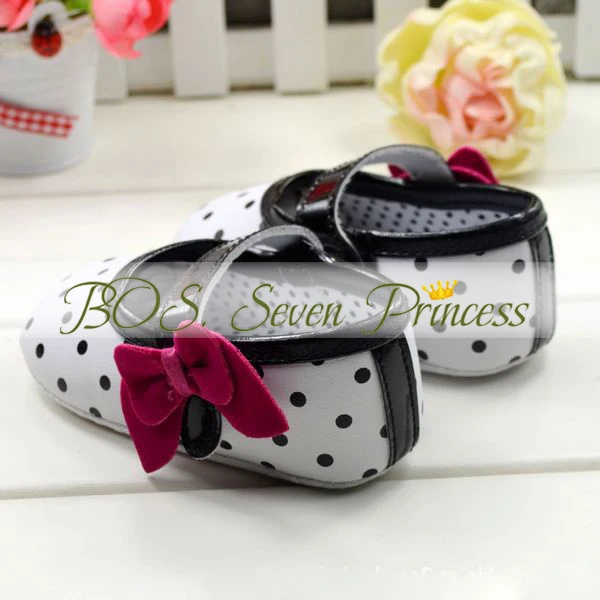 Очень мило белый - черный цвет детская обувь цвета мягкой подошвой для девочек 3