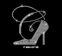 cinderella glass shoes hot fix rhinestone transfer motifs iron on crystal transfers design iron on applique patches