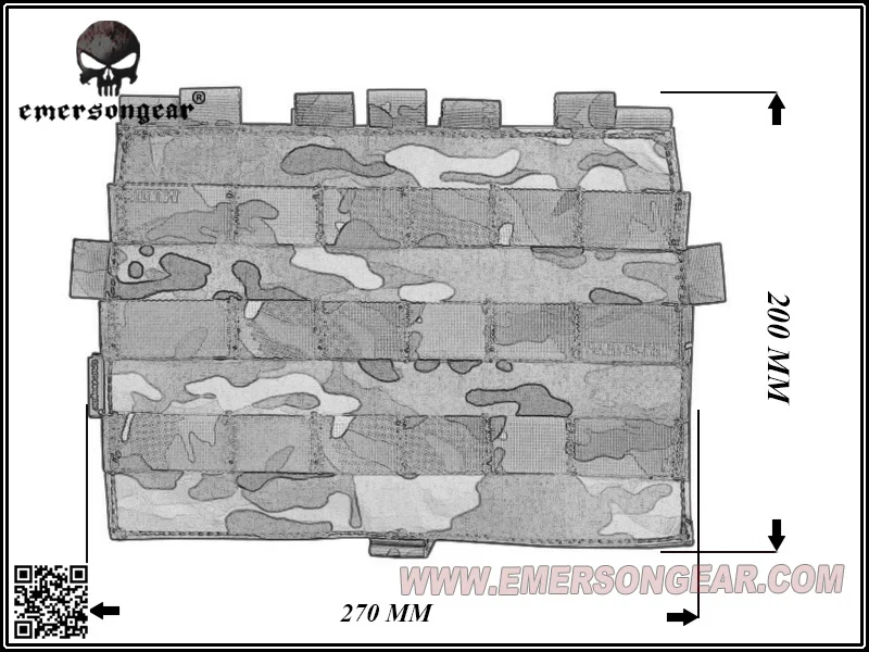 EmersonGear MOLLE Panel For:AVS JPC2.0 Vest EM9288 Multicam Tropic images - 6