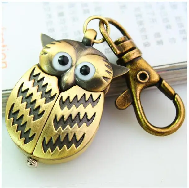 Винтажные кварцевые часы с подвеской в виде совы портативные броши для часов