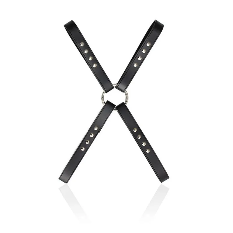 Men's Punk Adjustable Body Chest Snap Armbands Suspenders Strap Clubwear Leather Harness Accessories |