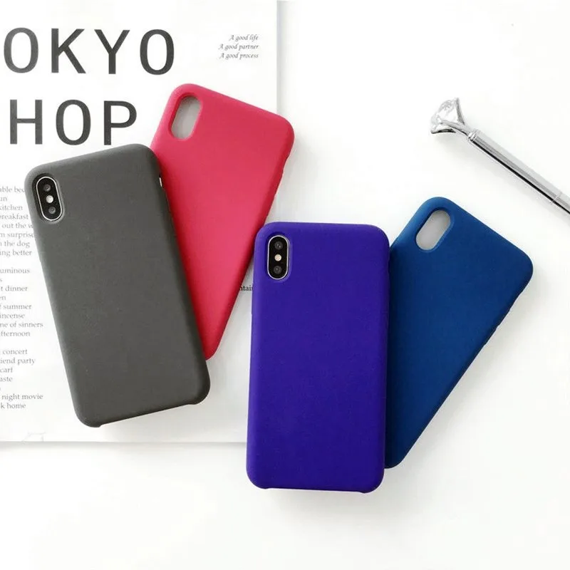 Оригинальный жидкий силиконовый чехол для iPhone XR XS MAX X цветной Модный 8 7 6 6s Plus Coque