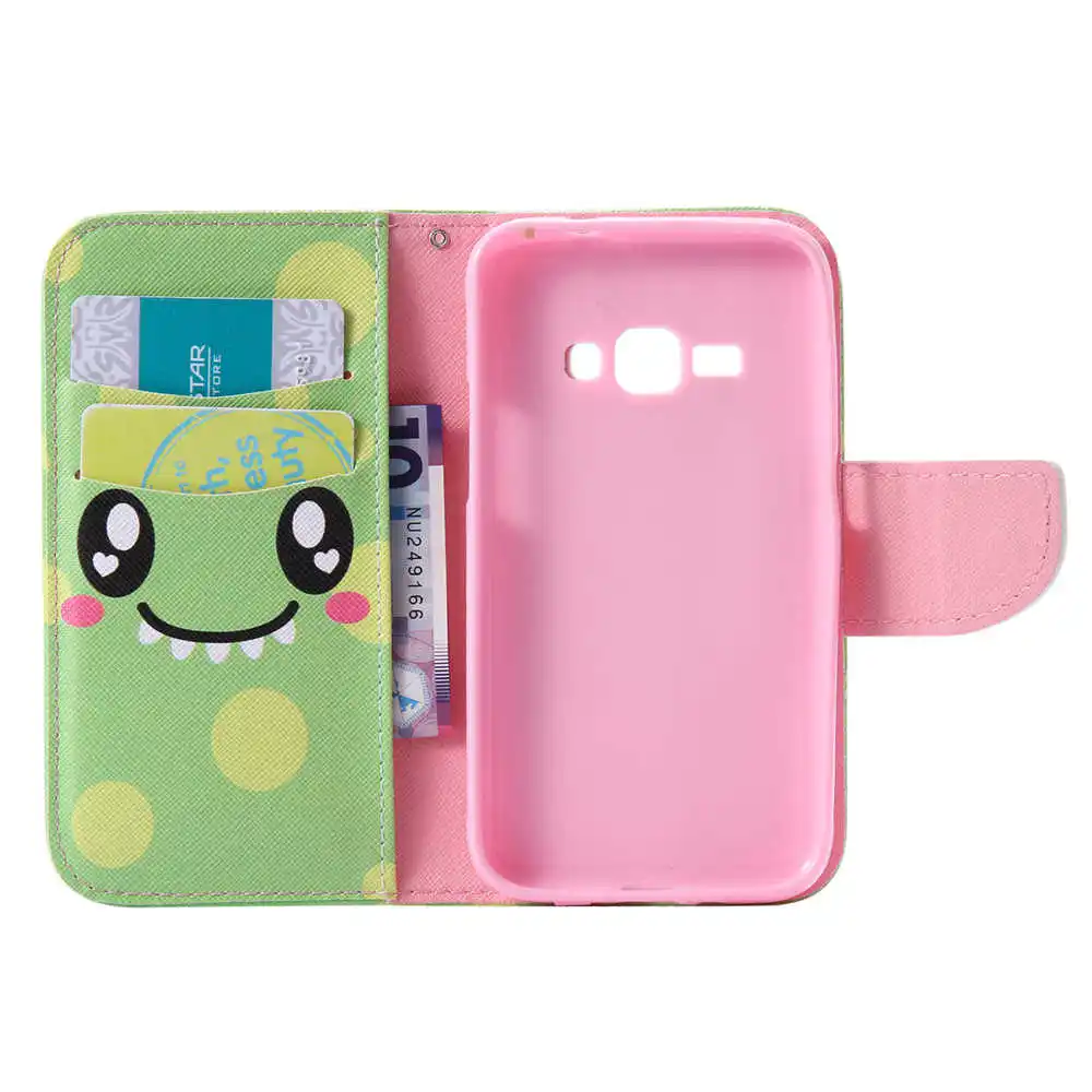 Художественная печать книги флип чехлы Чехол для SAMSUNG Galaxy J1 6 (2016) J120F J120H J120ZN SM J120FN
