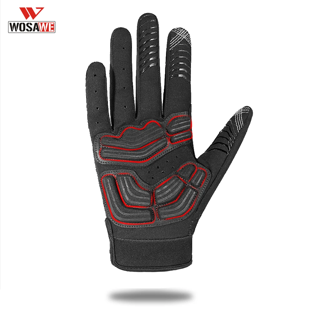 WOSAWE moto rcycle перчатки полный палец силиконовые Нескользящие перчатки moto rbike moto cross Guantes de moto luvas de moto cicleta Gant moto