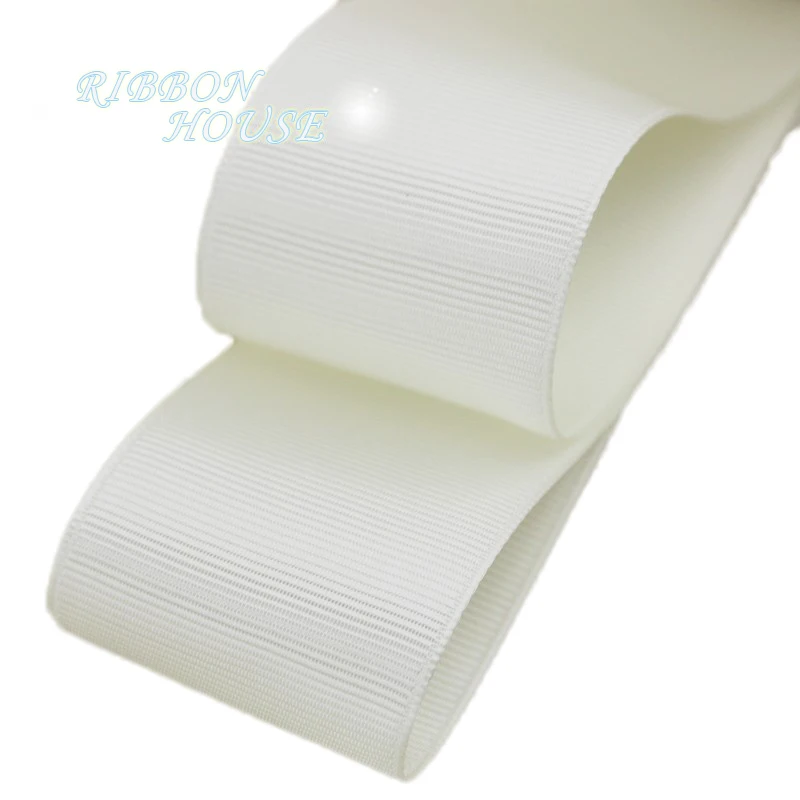 (10 м/лот) 40 мм кремовая белая Grosgrain лента оптовая продажа подарочная упаковка