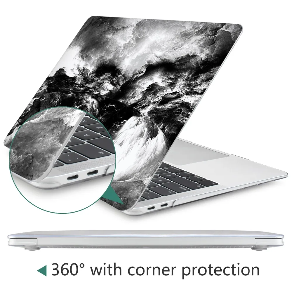 4 в 1 Набор мраморный чехол для Apple MacBook Pro Air 13 15 16 дюймов Сенсорная панель A2141 A2159 A1932 A1706 A1990 жесткий чехол+ Бесплатный подарок