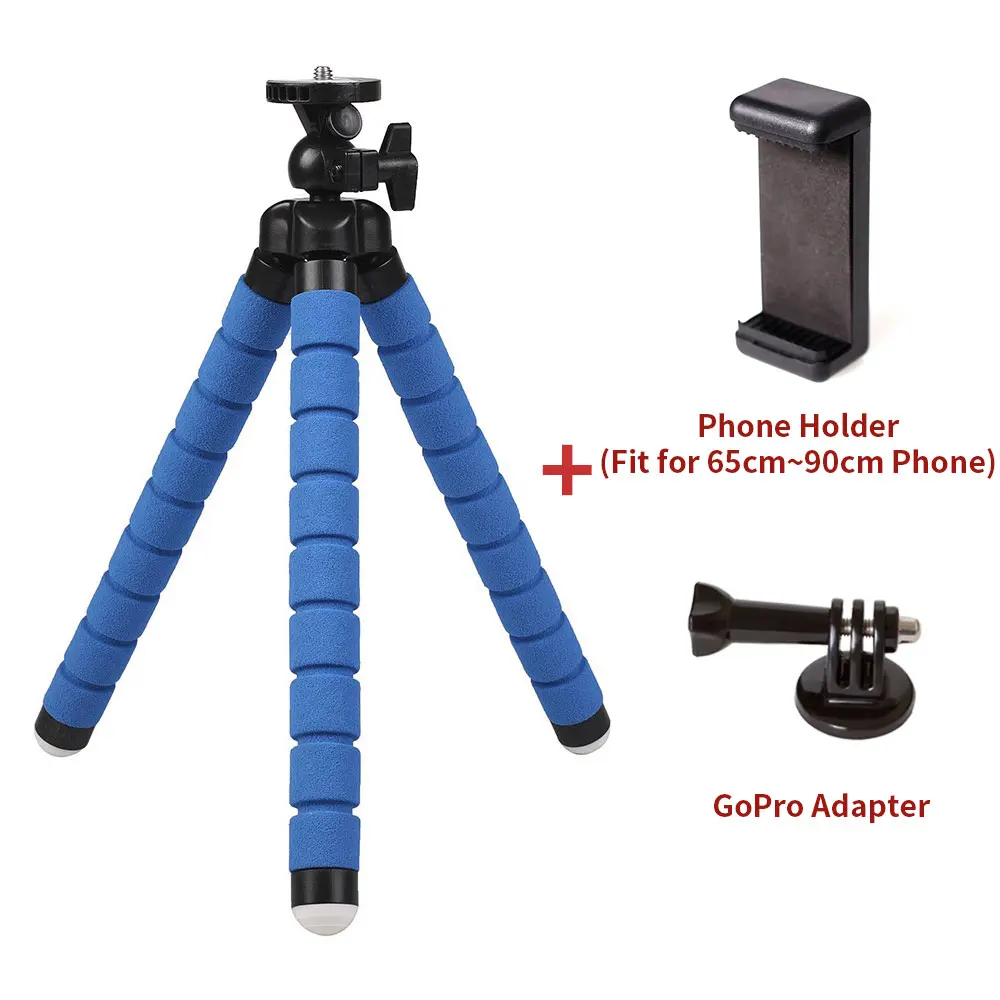 RM-27 Blue CimPro RM-27 Гибкий штатив, совместимый с iPhone/Android samsung, мини штатив подставка держатель для камеры GoPro/мобильного телефона - Цвет: RM-27 Blue