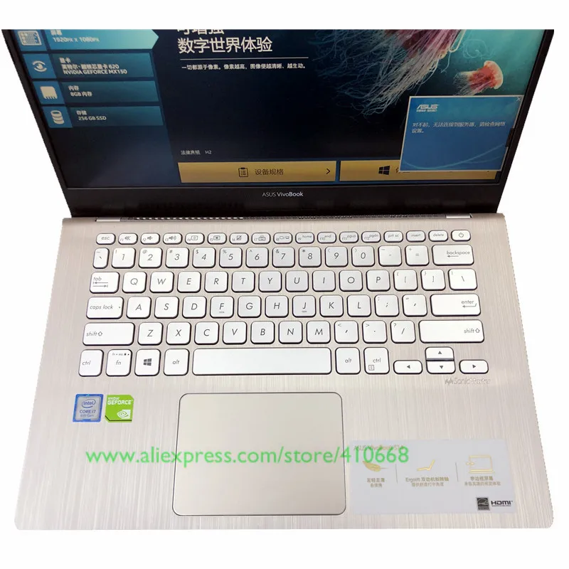 Защитная пленка для клавиатуры High Clear TPU для Asus S4300 S4300U S4300UN для 14-дюймового ноутбука ASUS Vivobook S2 2018 года.