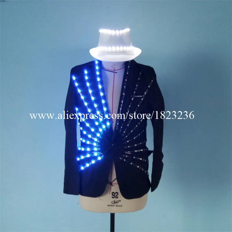 Женский костюм для бальной комнаты светодиодная подсветка Одежда танцев диджея