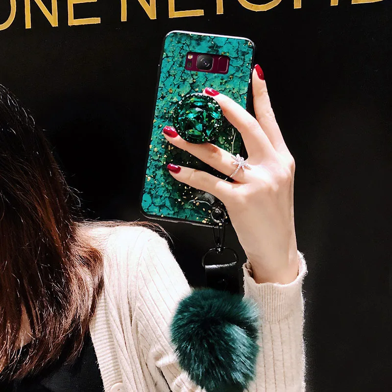 Роскошный блестящий чехол из золотой фольги и мрамора для Samsung Galaxy Note 20 Ultra S20 S10 S8 S9