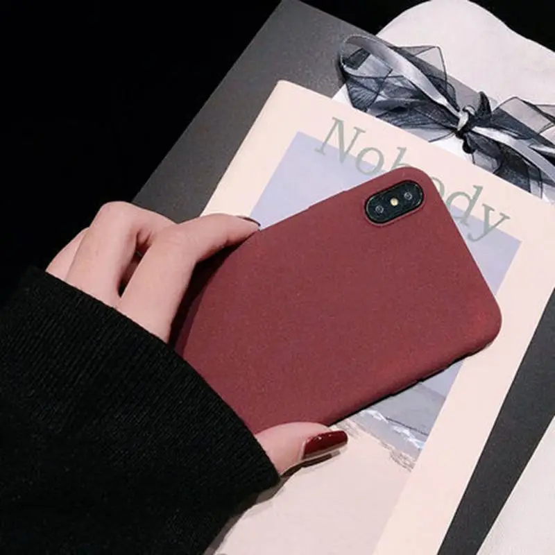 Чехол карамельного цвета для iPhone XR XS X Xs Max матовый чехол телефона 6 6S 5 SE 7 8 Plus